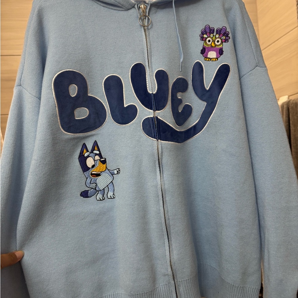 Bluey Women's Light Blue Hoodie